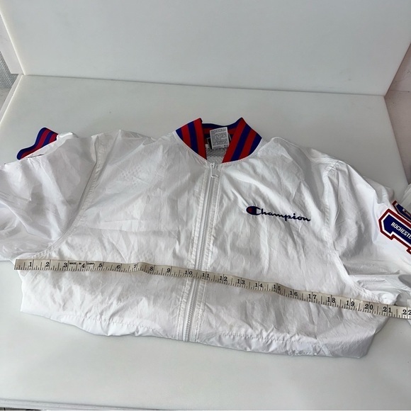 Champion 1999 Rochester N.Y. White Windbreaker Zip Jacket Size M - Picture 8 of 10